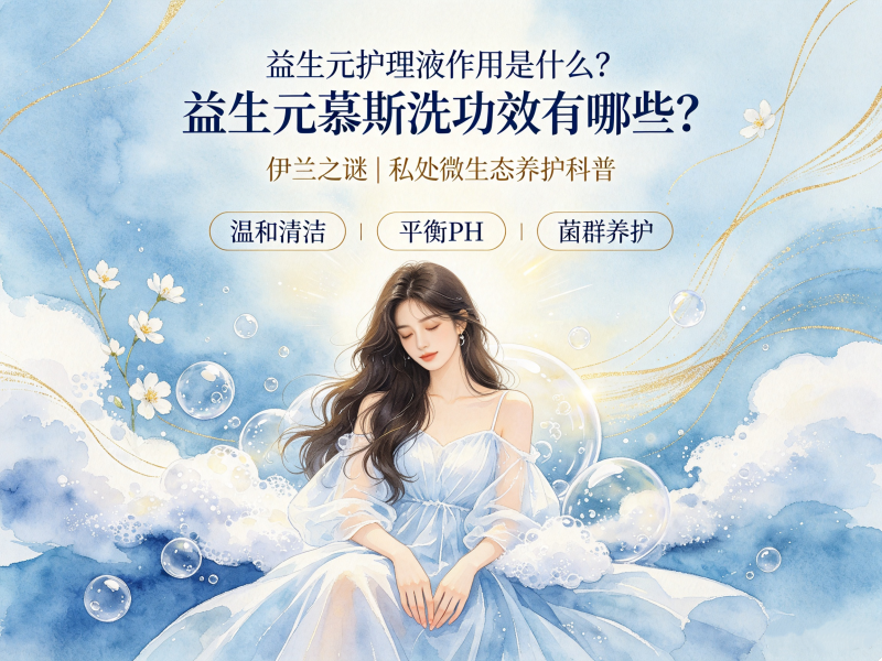 一文详解益生元私护慕斯洗功效与私处养护作用