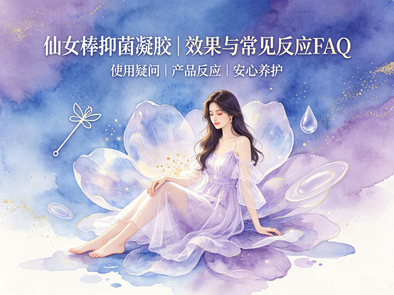 仙女棒抑菌凝胶｜产品作用与使用常见反应FAQ