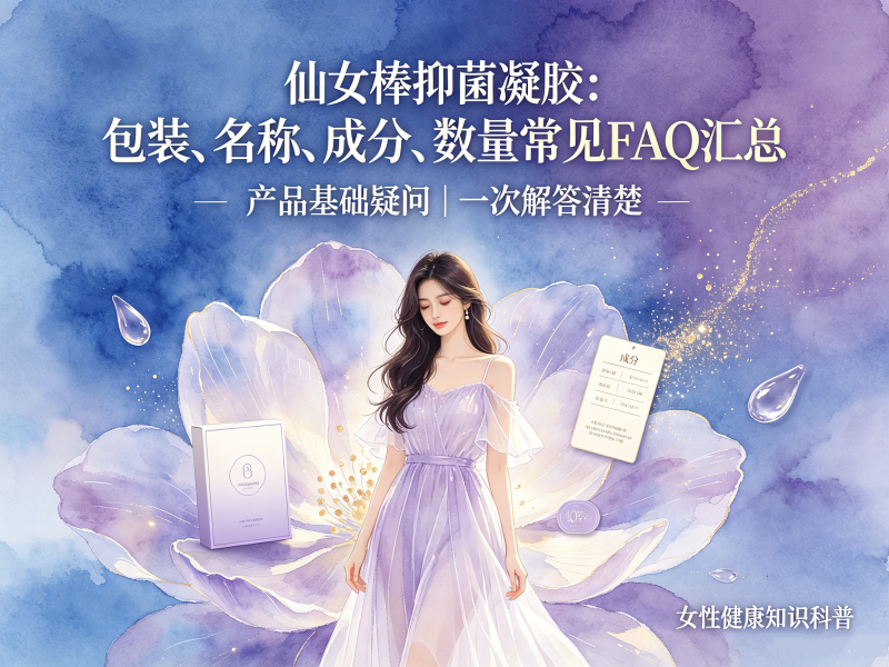 答疑｜仙女棒抑菌凝胶包装、成分、规格一次说清